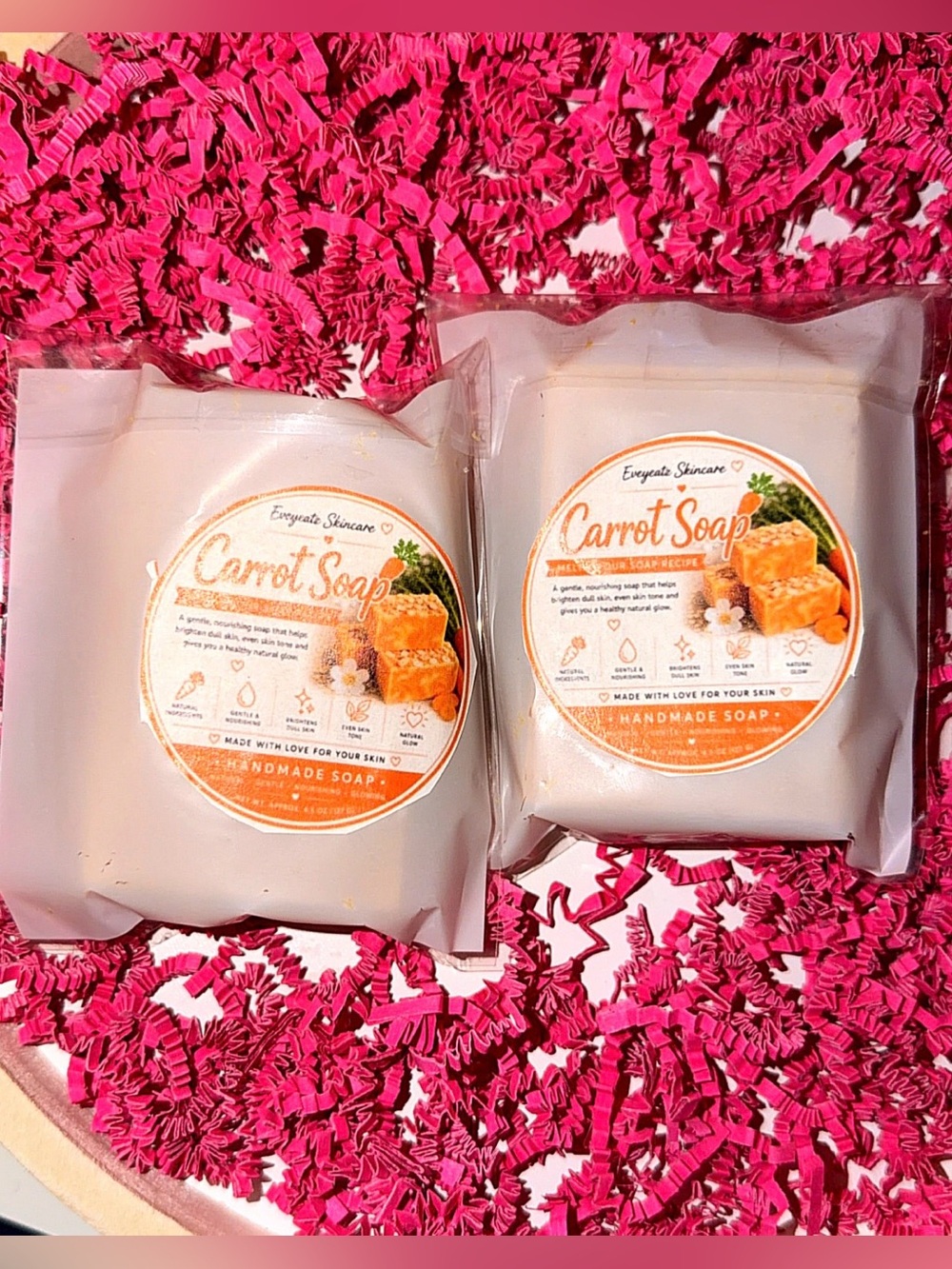 Carrot Soap - White Packaging (Orange)